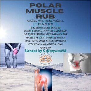 Blended by K Polar Muscle Rub ~ 8 oz
